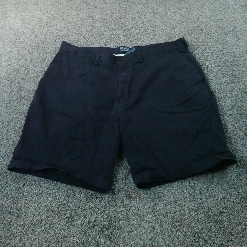 VTG Polo Ralph Lauren Shorts Mens 40 Blue Chino Prospect Golf Preppy Flat Front